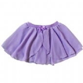Double Layers Pull On Skirt Chiffon Dance Skirt
