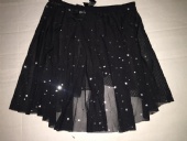 Girls Star Shinny Elastic Mesh Pull-On Skirt