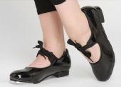 Patant Lace-Up Tap Shoes
