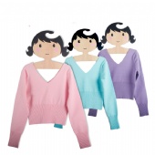 Dance Top Girls dance sweater v back Sweater