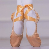 Satin Ballet Shoes With Ribbons