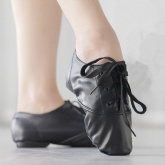 PU Jazz Shoes Lace Up Low Cut